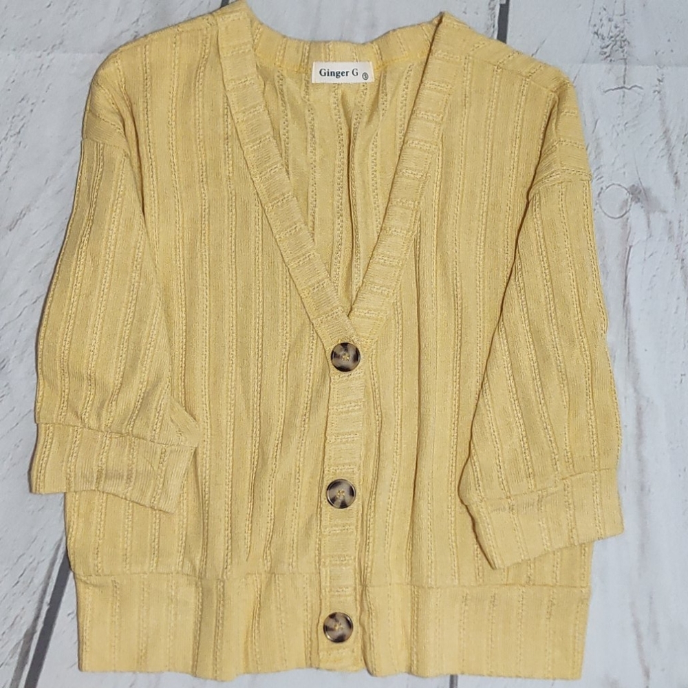 🛒Quarter Sleeve Cardigan - Picture 2 of 5